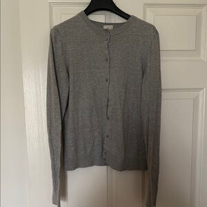 J. Crew Caryn Gray Button-Up Cardigan